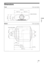 Page 8181 
Others
Dimensions
FrontUnit: mm (inches)
BottomUnit: mm (inches)
Center of the lens
520 (201/2)
260 (10
1/4) 260 (101/4)
208 (8
1/4)
200 (77/8)
109 (4
3/8)
Front of the cabinet
164 (6
1/2) 164 (6
1/2)
81.5 
(31/4)81.5 
(3
1/4)
120 
(43/4) 120 
(4
3/4)
150 (6)
171.3 (6
3/4)
563.5 (22
1/4)
640 (25
1/4)18.1 (
23/32) 150.6 (6) 