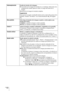 Page 234ES 52
SobreexploraciónOculta los bordes de la imagen.
Sí: los bordes de la imagen de entrada no se visualizan. Seleccione esta 
configuración cuando aparezca ruido a lo largo del borde de la 
imagen.
No: proyecta la imagen de entrada completa.
Sugerencia
Para mostrar la región visualizable dentro de las cuatro direcciones de la 
pantalla, consulte “En blanco” en el menú Instalación   (1 página 
59).
Área pantallaSelecciona el tamaño de la imagen cuando se sobreexplora una 
imagen Hi-Vision.
Completo:...