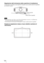 Page 386IT 20
Regolazione dell’inclinazione della superficie di installazione
Se il proiettore è installato su una superficie irregolare, usare i piedini anteriori (regolabili) 
per metterlo in piano.
 
 Se l’inclinazione verso l’alto o verso il basso del proiettore è eccessiva, si verificherà una 
distorsione trapezoidale dell’immagine proiettata.
 Fare attenzione a non incastrare le dita quando si ruotano i piedini anteriori (regolabili).
Finestra di regolazione messa a fuoco obiettivo (schema di...