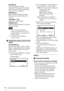 Page 66Location and Function of Controls
BLANK key
Cuts off the projected image 
temporarily. Press again to restore the 
previous image. Picture muting helps 
reduce power consumption.
MUTING key
Mutes the audio output temporarily. 
Press again to restore the previous 
volume.
VOLUME +/– key
Adjusts the volume output.
FREEZE key
*2
Pauses a projected image. Press again to 
restore the image.
*1: Use this key when inputting a 
computer signal. But it may not be 
used depending on the resolution of 
the input...