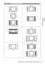 Page 1717Selecting the Aspect Ratio According to the Video Signal
Projecting
Original imageRecommended setting and resultant images
1.78:1 (16:9)
1.33:1 (4:3)
1.33:1 (4:3) with side panels
Normal
2.35:1
V Stretch
When using an anamorphic lens
16:9
Squeeze
When using an anamorphic lens 