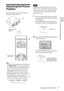 Page 77Adjusting the Picture Position
Connections and Preparations
Adjusting the Picture 
Position
Project an image on the screen and then 
adjust the picture position.
Tips
 The ?/1 (ON/STANDBY), INPUT, MENU, 
and M/m/