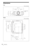 Page 6464Dimensions
Dimensions
Front
Unit: mm (inches)
Bottom
Unit: mm (inches)
495.6 (19 1/2)
Center of the 
lens
247.8 (9 3/4) 247.8 (9 3/4)
202.3 (7 
31/32)
195.3 (7 11/16)
108 
(4 
1/4)
463.6 (18 1/4)
Front of the cabinet
142.8 (5 5/8) 150.6 (5 15/16)
187.9 (7 
13/32)
81.5 
(3 
7/32) 187.9 (7 
13/32)
7.5 (9/32)
98 (3 
27/32)
87.3 (3 7/16)
81.5 
(3 7/32)
98 (3 27/32)
408.9 (16 3/32) 