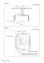 Page 6666Dimensions
Side view
Unit: mm (inches)
Top view
Unit: mm (inches)
Front of the cabinet
463.6 (18 1/4) 258.5 (10 
3/16) 213.5 (8 
13/32) 130 (5 1/8)
Front of the cabinet
258.5 (10 3/16) 213.4 (8 
13/32) 130 (5 1/8)
Upper ceiling mount bracket
Center of the supporting pole (The center of the 
supporting pole is different from that of the unit.) 