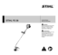 Page 1{
STIHL FS 38
WARNING
Read Instruction Manual thoroughly 
before use and follow all safety 
precautions – improper use can 
cause serious or fatal injury.
ADVERTENCIA
Antes de usar la máquina lea y siga 
todas las precauciones de 
seguridad dadas en el manual de 
instrucciones – el uso incorrecto 
puede causar lesiones graves o 
mortales.
,QVWUXFWLRQ0DQXDO
0DQXDOGHLQVWUXFFLRQHV 