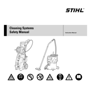 Page 1{
Cleaning Systems 
Safety Manual
Instruction Manual 