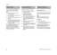 Page 32FS 40, FS 40 C, FS 50, FS 50 C
English
30 To help prolong the wear life of the 
starter rope, observe the following 
points:
NPull the starter rope only in the 
direction specified.
NDo not pull the rope over the edge of 
the guide bushing.
NDo not pull out the rope more than 
specified.
NDo not allow the starter grip to snap 
back, guide it back into the housing 
slowly – see chapter on "Starting / 
Stopping the Engine."
Have a damaged starter rope replaced 
by your dealer before it breaks...