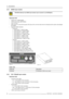 Page 323. Connections
3.3.5 HDSDI input module
CAUTION:Maximum two HDSDI input modules may be inserted in one D325Digitizer.
Technical info:
• HDSDI data in (SMPTE292M).
• HDSDI loop through (SMPTE292M).
• Coax (75 Ohm).
• When placed in an input slot the green LED (lower LED on the front side) will be lit indicating that the system acknowledges
the module.
• Supported HDSDI standards:
- Progressive:
o1280x720/60/1:1/ (SMPTE 296M)
o1280x720/59.94/1:1/ (SMPTE 296M)
o1920x1080/30/1:1/ (SMPTE 274M)...