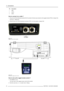 Page 383. Connections
Pin Description
1
GND
2DATA+
3DATA-
How to connect via a cable ?
1. Plug one end of the twisted pare cable with XLR connector in the two way connector on the rugged remote (CTRL3). (image 3-24)
Fixed rate : 57600 baud
2. Plug the other end in the Bi-directional connector (CTRL 3) on the projector. (image 3-25)
Image 3-24
Rugged remote control, backside
213PUSH213PUSH
COLORCONTRAS TPHASE S HARPNTI N TBRIGHTNSTANDB YENTER
TEXTEXIT
PAUSE2 14 3 5680
9
7OK IR
GR EEN :  OPER ATIONAL
R ED :...