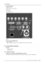 Page 343. Connections
Input specifications
(HD)SDI input : BNC
(HD)SDI output : BNC (= loop through)
typical : 0.8 Vpp
75Ωterminated
output impedance: 75Ω
TWO WAY
HARDWIRED REMOTE
21
3
PUSH
R/PRG/YB/PBHs/CsVsVIDEO
(HD)SDI 
IN(HD)SDI OUTS-VIDEO
R.C.
10 BASE-TDVI ANALOG RGB RS 232/422 IN
POWER WIRELESS
RECEIVERRS 232/422 
OUT
Image 3-9
(HD)SDI input
How to select the (HD)SDI input
1. Press7on the RCU
Note:Another way for selecting this input is viaSourceon the local keypad or via the Menu.
3.9 Communication...