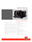 Page 1Compact size, powerful performance
SLM R12+ Performer
When pure image quality matters, the Barco SLM R12+ Performer sets new
standards in highbrightness projection technology.
The SLM R12+ Performer combines stateoftheart DLP
TMtechnology from
Texas Instruments with Barco’s knowhow in electronics, optics and
mechanical design. This results in images with an impressive light output of up
to 11,500 ANSI lumens and exceptional image quality and video performance.
The SLM R12+ features a new generation SXGA+...