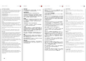 Page 6868
SETTINGS SUB MENU
The settings sub menu contains settings that are system specific, and source independent, such as networking, and third party equipment interaction, display power management, PIN code and security settings, amongst other things .
set date and timeSet system date and time for the projector to utilise timer and programming options . 
Date and time are easiest set with the remote control . Select either date or time, press “OK” on the remote control, and the first digit will be...