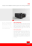 Page 1F50
Compact 120 Hz WQXGA resolution projector for Training & Simulation
Barco's  F50  is  a  compact  and  ruggedized
projector  that  brings  increased  brightness,
higher  resolution  (WQXGA  –  2560x1600)  and
high frame rates (120 Hz) to a wide range of
use  cases  in  the  training  and  simulation
market.  Optimized  for  motion  platform
systems  and  warranted  for  24/7  use,  the
F50 excels in reliability and versatility.
Images at eye­limiting resolution
Featuring  smear  reduction...