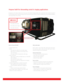 Page 3• Removable lamp house
• Removable power supply
• Removable electronics
Purpose built for demanding rental & staging applications
Easy to set-up and install
• Compact projector size
• Lenses
- Very stable lens holder for rock stable images 
- Wide choice of motorized ‘click and play’ lenses 
(TLD+ HD lenses) 
- Very large vertical & horizontal lens shift range
• Source connection
- Wide range of analog and digital inputs, incl. DVI-HDCP
- Built in Warping
- Auto-detection of input sources 
- Black level...