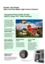 Page 2Flexible, Ultra-Bright 
Video and Data Digital Light Cannon Projector
BARCOÕs Serial Digital input allows the
direct connection of digital video sources.
An active loop-through is provided for
monitoring or for double and triple
stacking applications.
Unsurpassed Picture Quality through
BARCOÕs unique TCR
PlusVideo Processing 
Conventional LCD projectors
provide less than satisfying
picture quality on Video
sources. To improve image
quality, BARCO has introduced
TCR
Plus, an advanced video
processing...