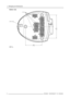 Page 121. Packaging and Dimensions
Bottom view
450[17 72]
315[12 40]
Air Inlet
Cable intrance
Image 1-5
Bottom view
8R5976697 CINEVERSUM™ 110 12/05/2004 