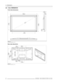 Page 284. Dimensions
4.4 Cine VERSUM 50
Front side dimensions
Image 4-10
Front side dimensions in mm
Rear side dimensions
Image 4-11
Rear side dimensions in mm
24R5976468 CINE VERSUM SYSTEM 03112003 