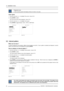 Page 669. Installation menu
Progressive scan
A video scanning system that displays all lines of a frame in one pass.
Color space
1. Push the cursor key↑or↓to highlightFile service. (menu 9-14)
2. PressENTERto select.
TheFile servicemenu will be displayed. (menu 9-15)
3. Push the cursor key↑or↓to highlightColor space.
4. PressENTERto toggle betweenYCbCr,YPbProrSMPTE240.
Installation
Input slots
File service
Internal pattern
When no signal
Source transition
OSD configuration
Language
V-Keystone
H-Keystone
Global...