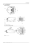 Page 274. Dimensions
4.3 Cine VERSUM 120
Outside dimensions
Air inlet
Cable entrance
315 mm
[12.40 inches]
315 mm 
[12.40 inches] 160 mm
[6.30 inches]
691.7 mm
[27.23 inches]217.2 mm
[8.55 inches]
257 mm
[10.12] 25 mm
[0.98 inches]
605.2 mm
[23.83 inches]
225 mm 
[8.86 inches]225 mm
[8.86 inches]
Air outlet
450 mm
[17.72 inches]
Image 4-8
Outside dimensions Cine VERSUM 120
Air In-/Outlet for projector cooling
In order to ensure proper projector cooling, do not block the provided air In- and Outlets of the...