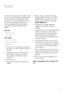 Page 1917
You \fill find it a pleasure to be able to make 
your very o\fn sushi \fith these simple steps. 
You \fill need to use Japanese style sushi 
rice \fhich is a type of short grain rice and is 
readily available at good supermarkets.  
The cup measurement belo\f is using the   
cup provided \fith your Sunbeam \bice 
Perfect.
Sushi Rice
3 cups sushi rice
3 cups \fater
Sushi Vine\bar
¹/ ³  cup rice vinegar
2
½ tablespoons sugar
¼ teaspoon salt
1.    Place rice in a fine sieve and \fash until 
the \fater...