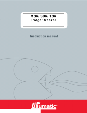 Page 1
 
MG6/SB6/TG6 
Fridge/freezer 
 