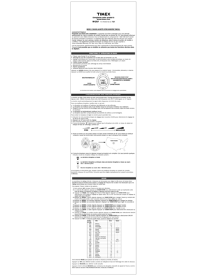 Page 15THANK YOU FOR PURCHASING  YOUR  TIMEX®  WATCH.
Register your product at
www .timex.com
W-207  115-095000 Rev 02   NA Enregistrez votre produit à
www .timex.comW-207  115-095000 Rev 02   NA Registr
e su producto en
www .timex.comW-207  115-095000 Rev 02   NA
MERCI D’AVOIR ACHETÉ  VOTRE MONTRE  TIMEX®.GRACIAS POR LA COMPRA DE SU RELOJ  TIMEX®.
EXTENDED WARRANTY
A vailable in U .S.only .Extend your warr anty for an additional 4 years from date of purchase for $5. You
can pay with  AMEX,Discover ,Visa or...