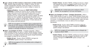 Page 10339
• Modelo Fitness:  No Modo TIMING, certiﬁque-se de que o relógio
está regulado para iniciar a contagem a partir do zero, como um
cronómetro. Carregue em START/STOP quando começar o seu
exercício.
■  Opção 2 de Contagem do Tempo - Contagem Decrescente:   Utilize o
Modo TIMER (Modelo 30-Lap) ou o Modo TIMING (Modelo Fitness) para
cronometrar os seus exercícios através de uma contagem decrescente de
30 minutos. A contagem decrescente é utilizada para um regime de trei\
no
planeado ou cronometrado e...