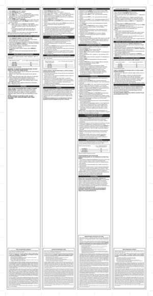 Page 10alarm
1. Press MODE until ALM 1 appears.
2. Press SET/RECALL to set alarm.
3. Hour digits flash. Press + / – to change hour.
4.  Press  NEXT and + / – to set minutes, AM or PM (if primary 
time display is in 12-hour format), DAILY, WKDAYS, 
WKENDS, or day of the week (weekly alarm).
5. Press  DONE to confirm and exit.
6. Press START/LAP or STOP/RESET to turn Alarm ON or OFF.
7.   To set remaining alarms, press MODE for ALM 2 or ALM 3 
and set as above.
TIPS:  • When Alarm is on,  a appears in Time...