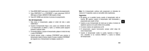 Page 68131
Nota:Si el temporizador continuo está programado en intervalos de
menos de 15 segundos, suena un solo pitido entre repeticiones. 
Sugerencias:• H aparece en la pantalla horaria cuando el temporizador está en 
marcha.  Japarece cuando el temporizador está funcionando y 
programado para repetir al final.
• Cuando se usa el temporizador de modo que se repita, el número de repetición aparece en la parte inferior de la pantalla.
• El número máximo de repeticiones es 99.
• El temporizador seguirá...