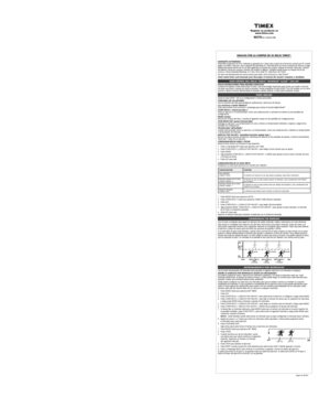 Page 17Thank you for purchasing your Timex® waTch.
ExtEndEd Warrantyavailable in U.S. only. Extend your warranty for an additional 4 years from date of  purchase for $5. You can 
pay with AMEX, Discover, Visa or MasterCard by calling 1 800-448-4639 du\
ring normal   business hours. Payment 
must be made within 30 days of purchase. Name, address, telephone number\
, purchase date, and 5-digit model 
number required. You can also mail a check for $5 to: Timex Extended War\
ranty, P.O. Box 1676, Dept. EF, Little...