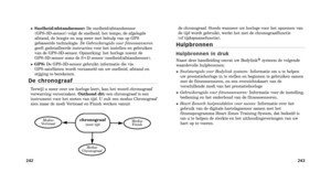 Page 43Snelheid/afstandsensor:De snelheid\fafstandsensor 
(GPS 3Dsensor) volgt de snelheid, het tempo, de afgelegde
afstand, de hoogte en nog meer met behulp van op GPS
gebaseerde technologie.  De Gebruikersgids voor fitnesssensoren
geeft gedetailleerde instructies voor het instellen en gebruiken
van de GPS 3Dsensor. Opmerking: het horloge noemt de 
GPS 3Dsensor soms de S\bD sensor (snelheid\fafstandsensor).
GPS: De GPS 3Dsensor gebruikt informatie die via 
GPS satellieten wordt verzameld om uw snelheid,...