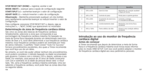 Page 71136137
STo
P/ r ESET/SET (D o NE) = registrar, aceitar e sair
M o DE (NEXT) = avançar para a opção de configuração seguinte
ST
ar

T/SP l IT (+) = aumentar/avançar o valor de configuração
h

E ar T  ra
TE (-)
  = reduzir/reverter o valor de configuração
o

bservação 	 – 	 Mantenha 	 pressionado 	 qualquer 	 um 	 dos 	 botões
	par

a rapidamente aumentar/avançar ou reduzir/reverter o valor de 
configuração.
Para
	 configurar,
	
 pressione 	 STOP/RESET/SET 	 e,
	
 depois,
	
 siga 	 as
	
	instruções

	 (+,...