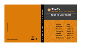 Page 59
©2006 Timex Corpora tion.
W227 EU 632-095002
English page 1
Français page 31
Español página 59
Português página 87
Italiano pagina 115
Deutsch Seite 143
Nederlands pagina 171

T0701-03_W227_EU_Cvr.qxd  2/7/07  2:13 PM  Page 1 PERAL HEAR RTE M NITR
persona l heart rate mon it   