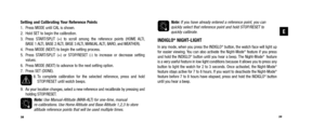 Page 2239
E
Note:If you have already entered a reference point, you can  
quickly select that reference point and hold STOP/RESET to  quickly calibrate.
INDIGLO®NIGHT-LIGHTIn any mode, when you press the INDIGLO®button, the watch face will light up
for easier viewing. You can also activate the Night-Mode®  feature if you press
and hold the INDIGLO®button until you hear a beep. The Night-Mode® feature
is a very useful feature in low light conditions because it allows you to press any
button to light the watch...