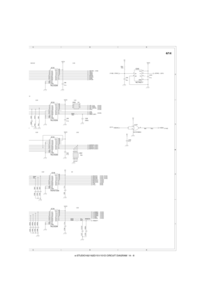 Page 134e-STUDIO162/162D/151/151D CIRCUIT DIAGRAM  14 - 8
R61 100J
C85
47p
IC16
74VHCT244
1A1 2
1A2 4
1A3 6
1A4 8
2A1 11
2A2 13
2A3 15
2A4 17
1G 12G 191Y118
1Y216
1Y314
1Y412
2Y19
2Y27
2Y35
2Y43 VCC20
GND 10
IC14
74LCX244
1A1 2
1A2 4
1A3 6
1A4 8
2A1 11
2A2 13
2A3 15
2A4 17
1G 12G 191Y118
1Y216
1Y314
1Y412
2Y19
2Y27
2Y35
2Y43 VCC20
GND 10BR67
10kJ1 2 3 4
8 7 6 5
IC12
74LCX244
1A1 2
1A2 4
1A3 6
1A4 8
2A1 11
2A2 13
2A3 15
2A4 17
1G 12G 191Y118
1Y216
1Y314
1Y412
2Y19
2Y27
2Y35
2Y43 VCC20
GND 10
R342
100J
IC19...