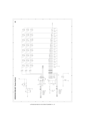 Page 153e-STUDIO162/162D/151/151D CIRCUIT DIAGRAM  14 - 27
OPERATION PWB (KEY / Buzzer Section)
R322
2kJ
KEY318
NM4K
KEY325
CLK
KEY309
SHPK
R320
2kJ
C317
Open
C320
Open
C334
Open
D301
1SS133
KEY323
NM2K
C313
Open
C319
Open
Q306
KRC106S
1
23
C318
Open
KEY310
PSW
R314 100J
KEY315
NM7K
C336
Open
R311 100J
KEY319
NM5K
IC303
74HC238Y0
15
Y114
Y213
Y312
Y411
Y510
Y69
Y77 A 1
B 2
C 3
G2B
5G2A4G1 6
KEY308
NM0K
R321
2kJ
C304
Open
KEY321
CAK
R338 1kJ
C335
Open
R318 33J
R339 10kJ
KEY306
MAGK
KEY320
NM6KR341
2kJ
D302...