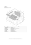 Page 18e-STUDIO162/162D/151/151D EXTERNAL VIEWS AND INTERNAL STRUCTURES  4 - 5
6. PWB unit
(With optional ADF/RADF and FAX installed)
No. Name Function
1 Exposure lamp inverter PWB Exposure lamp (CCFL) control
2 Main PWB (MCU) Copier control
3 Operation PWB Operation input/display
4 Power PWB AC power input, DC voltage control, High voltage control
5 CCD sensor PWB For image scanning
6 LSU motor PWB For polygon motor drive (In the LSU)
7 TCS PWB For toner sensor control
8 LSU PWB For laser control (In the LSU)...