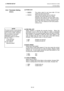 Page 322. PRINTER SETUP ENGLISH VERSION EO1-33094  
2.6 Printer Setting
 
E2-18 
2.6.2 Parameter Setting 
(Cont.) 
 
 
 
(4) FW/BK ACT. 
 
• MODE1
  The printer waits for next issue after 13.7-mm 
media has been fed forward. 
• MODE2  When thermal transfer and cut mode are 
selected, the printer feeds 6-mm media 
backward, then waits for next issue after 3-mm 
media has been fed forward.  From this position, 
the printer starts the on-the-fly printing for next 
issue. The 3-mm distance to the home position 
is...