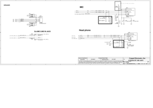 Page 21
AA
BB
CC
DD
EE
1
1
2
2
3
3
4
4
MIC1_LINE1_R_RMIC1_LINE1_R_L
MIC1_RMIC1_L
PL
HP_L
HP_L_RHP_R_R
PR
HP_RNBA_PLUG
MIC1_L_1
MIC1_L
MIC1_R_1
MIC1_R
MIC1_R_1
BACK_SENSE
SPK_R1SPK_R2SPK_L2SPK_L1
MIC1_LINE1_R_R
MIC1_LINE1_R_L

HP_L
HP_R
NBA_PLUG

BACK_SENSE

SPK_L1
SPK_L2
SPK_R1
SPK_R2

+MIC1_VREFO_L+MIC1_VREFO_R
VL
Title
Size Document Number Rev
Date: Sheet
of
Security Classification
Compal Secret Data
THIS SHEET OF ENGINEERING DRAWING IS THE PROPRIETARY PROPERTY OF COMPAL \
ELECTRONICS, INC. AND CONTAINS...