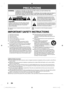 Page 22EN
PRECAUTIONS
WARNING:  
TO REDUCE THE RISK OF FIRE OR ELECTRIC SHOCK, DO NOT EXPOSE THIS 
APPARATUS TO RAIN OR MOISTURE.
APPARATUS SHALL NOT BE EXPOSED TO DRIPPING OR SPLASHING AND NO OBJECTS 
FILLED WITH LIQUIDS, SUCH AS VASES, SHALL BE PLACED ON THE APPARATUS.
IMPORTANT SAFETY INSTRUCTIONS
1.  Read these instructions.
2.   Keep these instructions.
3.   Heed all warnings.
4.   Follow all instructions.
5.   Do not use this apparatus near water.
6.   Clean only with dry cloth.
7.     Do not block any...