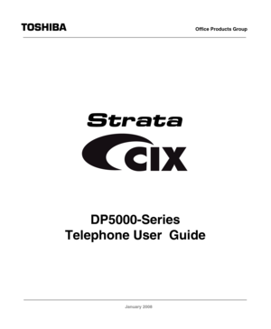 Page 1Office Products Group
January 2008
DP5000-Series
Telephone User  Guide 