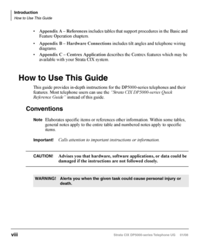 Page 14Strata CIX DP5000-series Telephone UG     01/08 