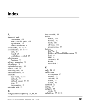 Page 137Strata CIX DP5000-series Telephone UG     01/08 