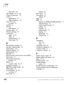 Page 138Strata CIX DP5000-series Telephone UG     01/08 