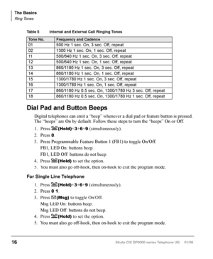 Page 32Keystrip Labels
Available on 9 Line LCD telephone and 10 Button LCD Add-on Module
‰  To program LCD Keystrip Labels
1. Dial 
#9876 (or press the flexible Program button) 
2.  Press the 
Speaker button.
3.  Press the button you wish to label.
4.  Use the dialpad to enter the label. 
5.  Press the button labeled in step 3 to save the setting.
6.  To label another button, repeat steps 3-5.
7.  To exit User Programming mode lift the handset off-hook / on-hook.
Ring Tones
‰  To set distinctive ringing 
1....