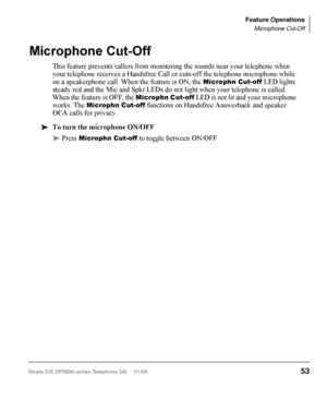 Page 69Strata CIX DP5000-series Telephone UG     01/08 