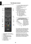 Page 88
English
12   In TV mode: Display on-screen information       In Text mode: Access the index page13   Mute the sound14   Display the QUICK access menu15   Exit the menu system16   Display EPG17   Go to the previous level of the menu18   Display the on-screen menu19   Menu navigation: ▲, ▼, ◄, ►:       In Text mode: Change the page             Confirm the selection20   Colour button: Text control buttons             Reveal concealed text             Hold a wanted page             Enlarge text display...