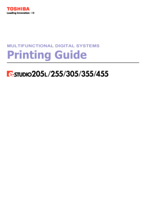 Page 1MULTIFUNCTIONAL DIGITAL SYSTEMS
Printing Guide
Downloaded From ManualsPrinter.com Manuals 