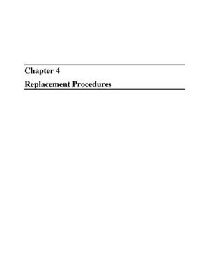 Page 123Chapter 4  
Replacement Procedures 
  