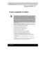 Page 159 
 
 
TE2300 Ve r s io n  1Last Saved on 21.05.2003 10:04
ENGLISH using TE2300_Onine.dot –– Printed on 27.05.2003 as  
F-3TOSHIBA TE2300 
Display Controller and Modes
F. Appendix F 
If your computer is stolen
 
Always take care of your computer and try to prevent it from being stolen. 
You are the owner of a valuable technical device, which may be highly attractive to thieves, so please do not leave it unattended in a public 
place. To further help protect against theft, security cables can be bought for...